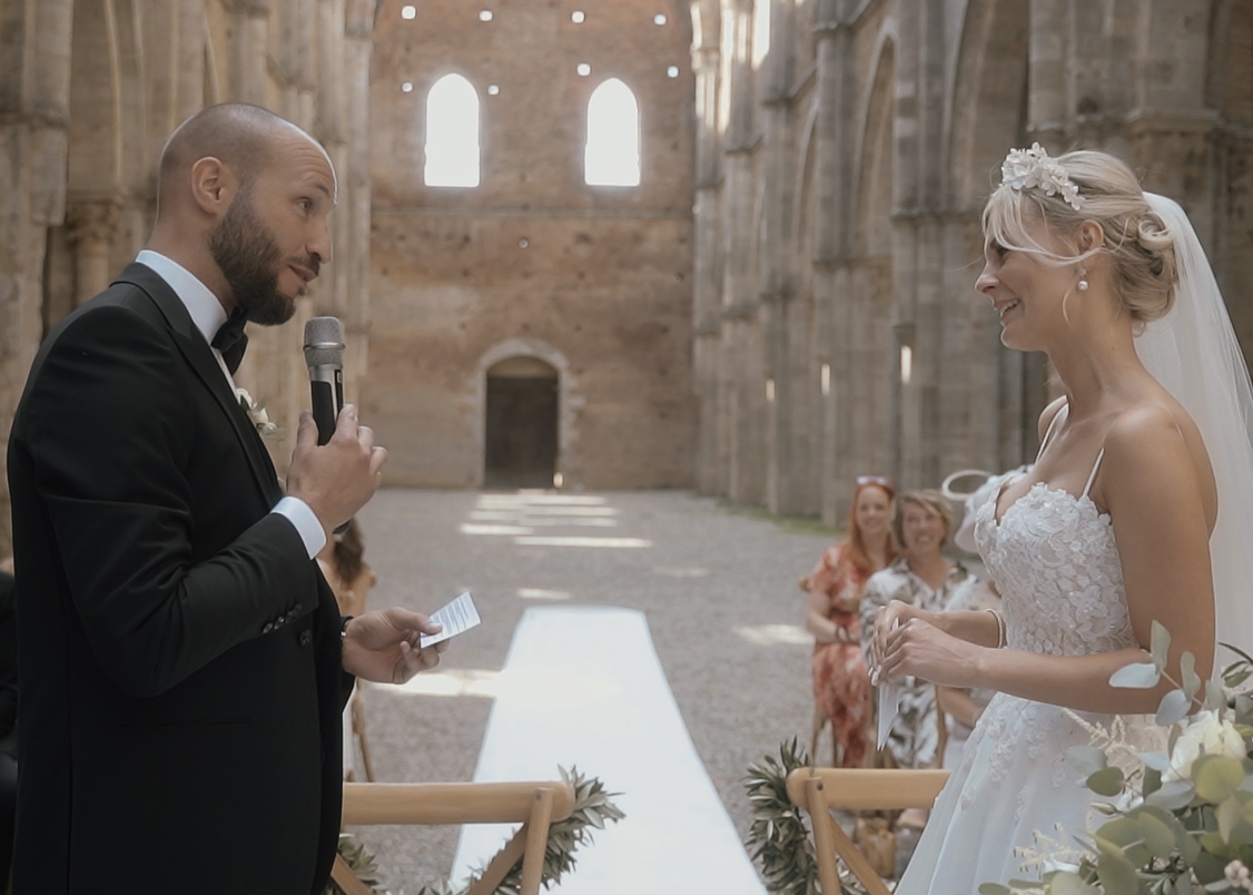 wedding video in saint galgano abbey