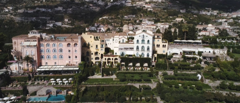 aerial view of hotel caruso