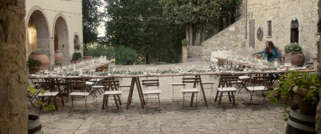 table for diner in tuscany