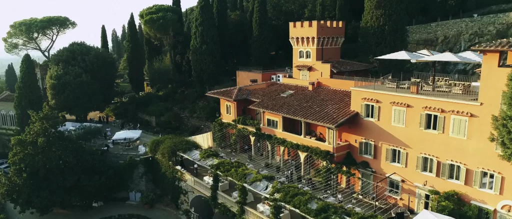vila le fontanelle aerial view
