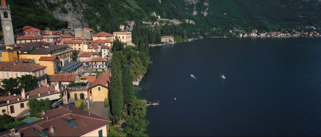 aerial view of Lake Como