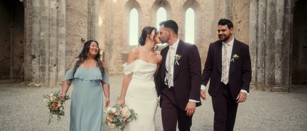 The spouses and their wedding witnesses