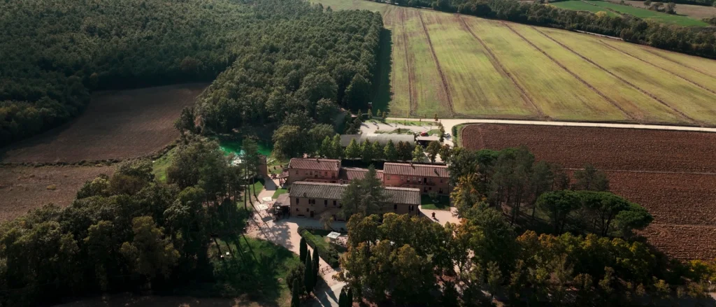 Aerial view of Villa Pordenovo