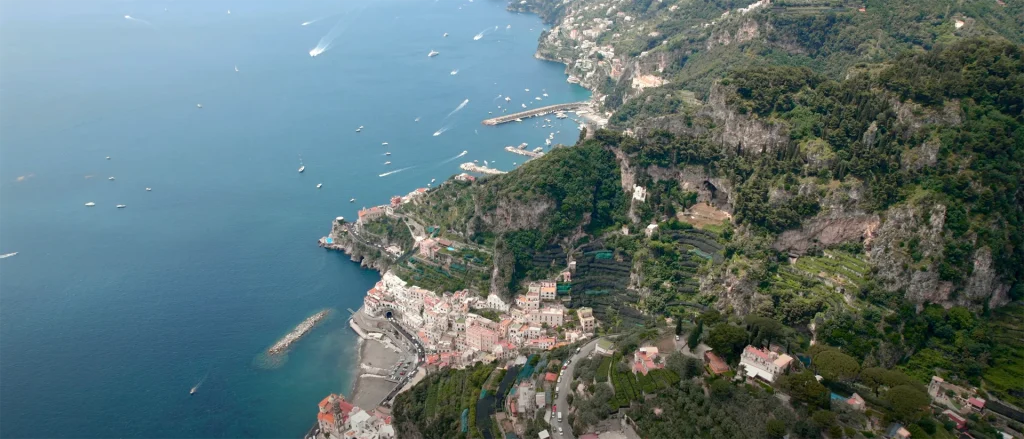 Drone shot of Naples Gulf