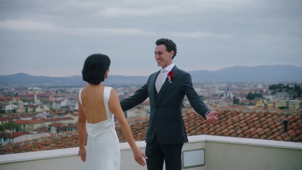 First look on a terrace in Florence