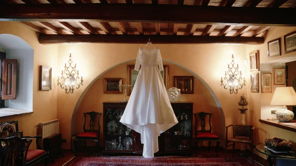 The wedding gown