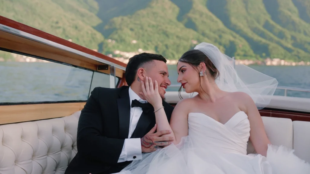 The spouses on a boat