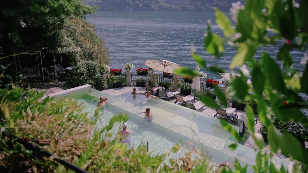 Guests chilling in the pool of Villa VIttoria