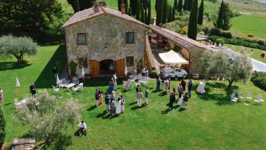 Welcome Party in Villa Apparita, Tuscany