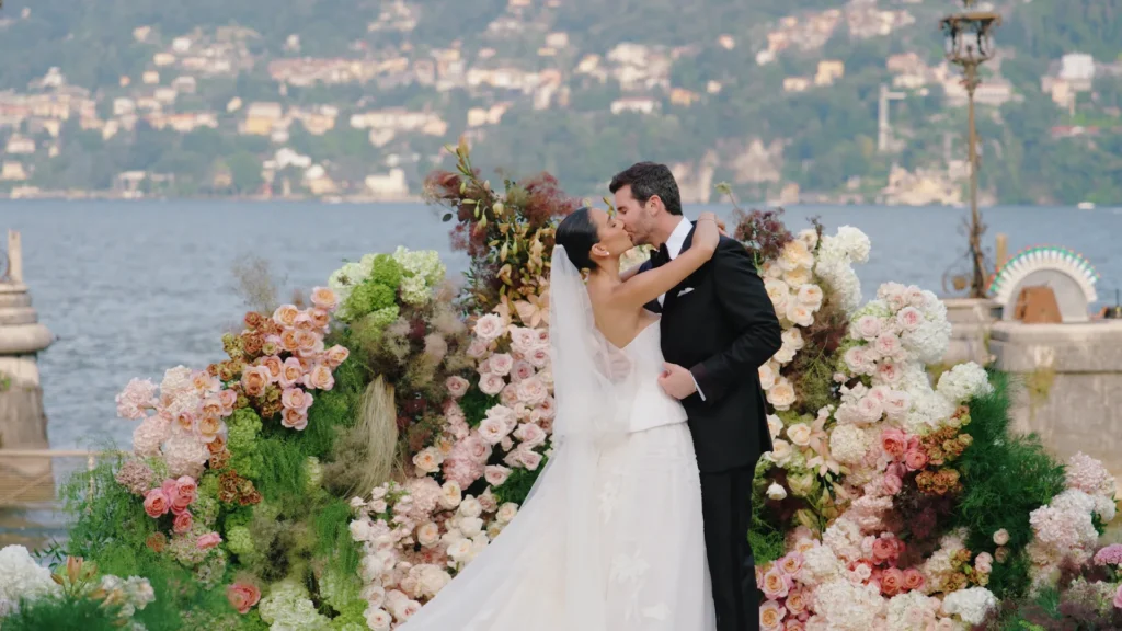 Eric and Brittany's ceremony at Villa Erba